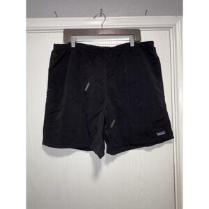 Patagonia Men's XL Baggies Shorts Longs Tidepool Black Stretch Swim Trail Summer